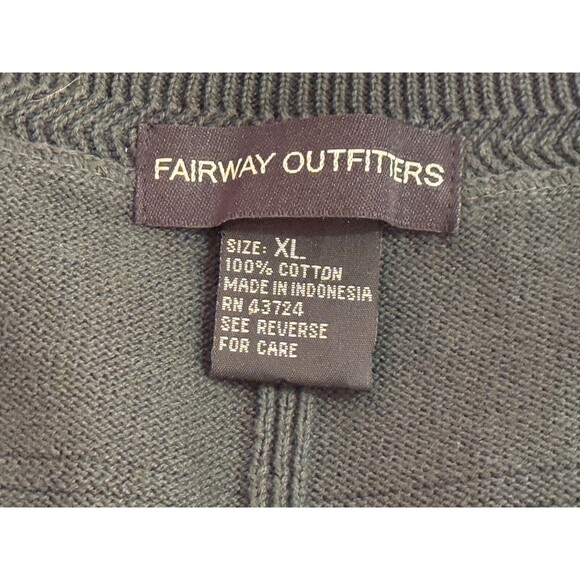 FAIRWAY OUTFITTERS Men's Pull-Over Cotton Golf Vest Green XL NWT - Picture 5 of 6